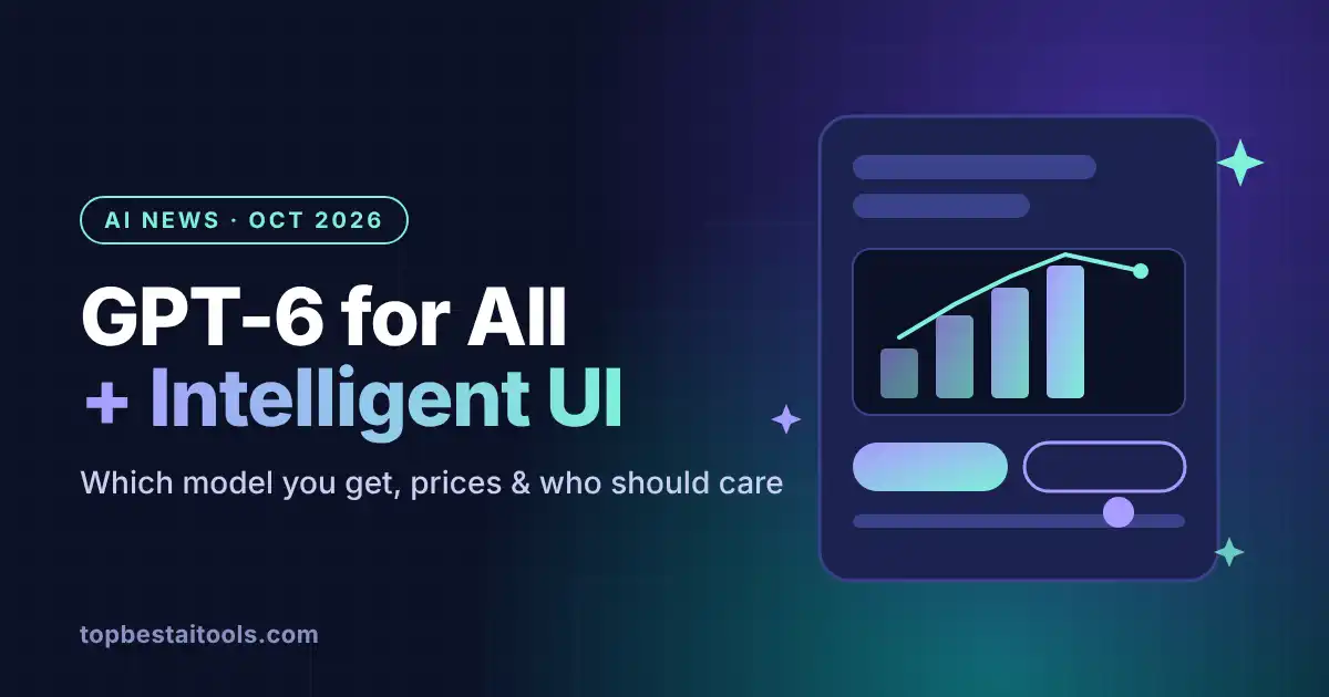 GPT-6 for all ChatGPT users plus Intelligent UI, illustrated with an interactive chart answer